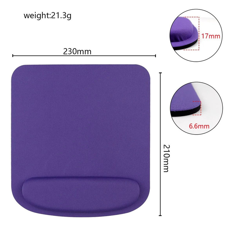 Computer Game Mouse Pad Environmental EVA Ergonomic Mousepad With Wrist Pad Solid Color Comfortable 9