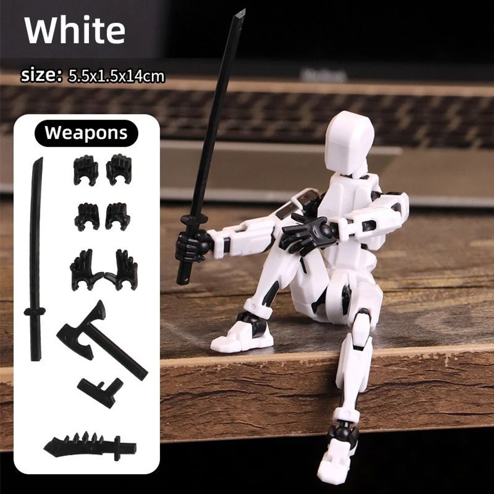 Multi Jointed Movable Shapeshift Robot 3D Printed Mannequin Dummy Action Figure Toy 3
