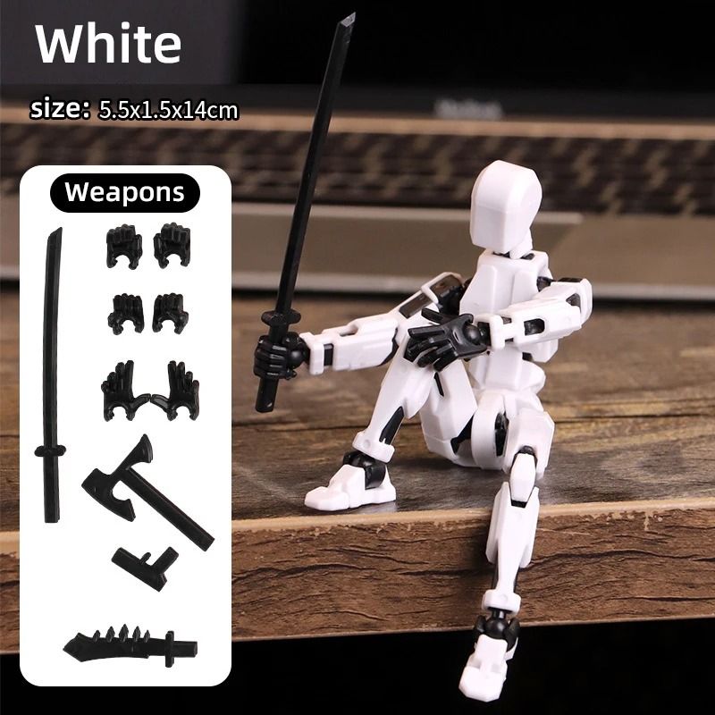 Multi Jointed Movable Shapeshift Robot 3D Printed Mannequin Dummy Action Figure Toy 3