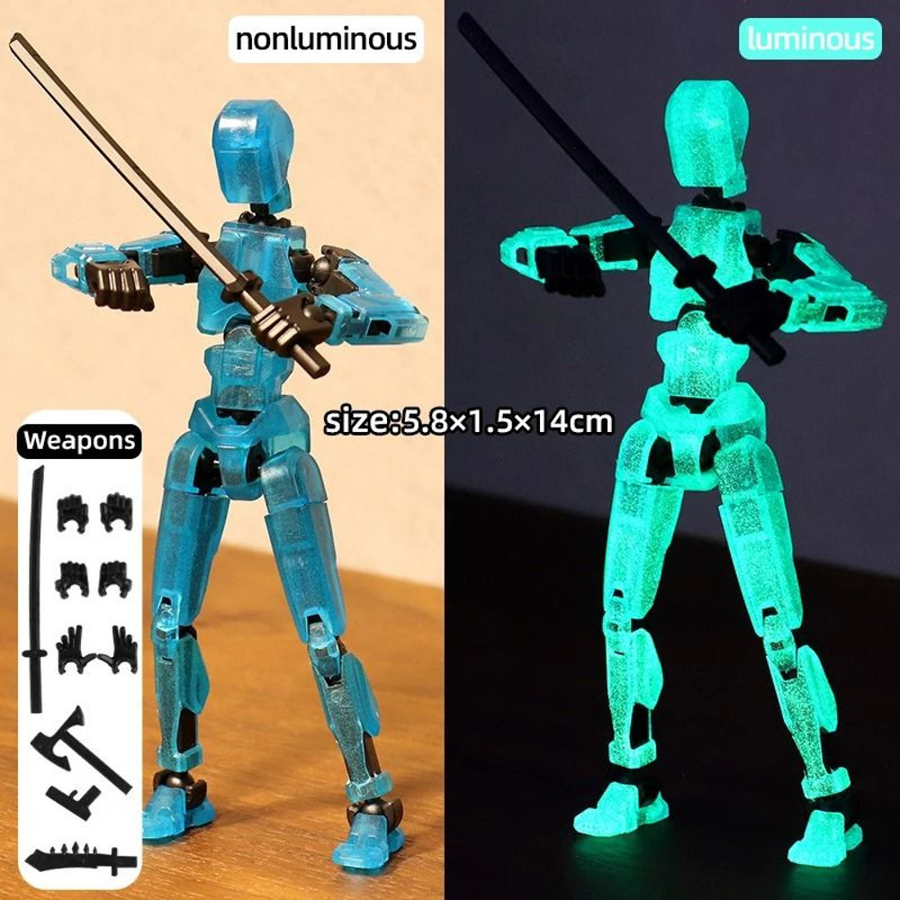 Multi Jointed Movable Shapeshift Robot 3D Printed Mannequin Dummy Action Figure Toy 12