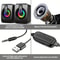 Computer Speakers PC Sound Box HIFI Stereo USB Wired With LED Light For Desktop Computer 4