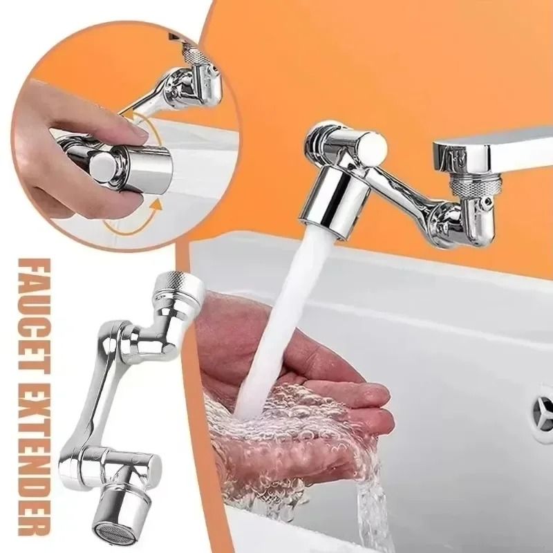 Universal 1080 Degree Rotation Faucet Aerator Mixer Extender Sprayer Head 0