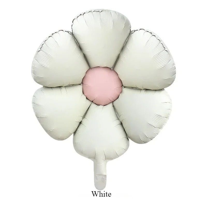 Matte Macaron Daisy Flower Aluminum Foil Balloon Party Decoration 7