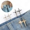 Adjustable Waist Buckle Clips Retractable Pin Clips For Jeans Pants Skirts Waist Tightener 2