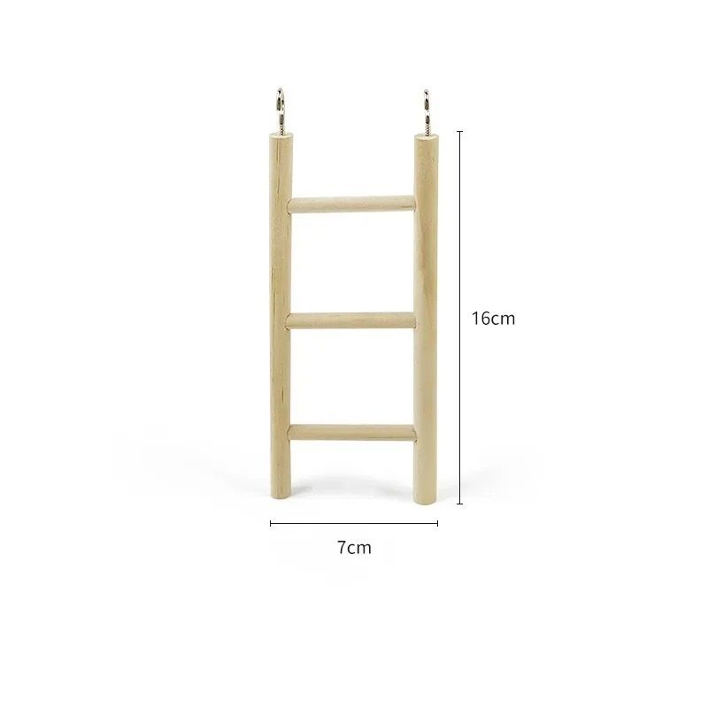 Wooden Climbing Ladder Toy For Hamsters Birds And Small Pets 7