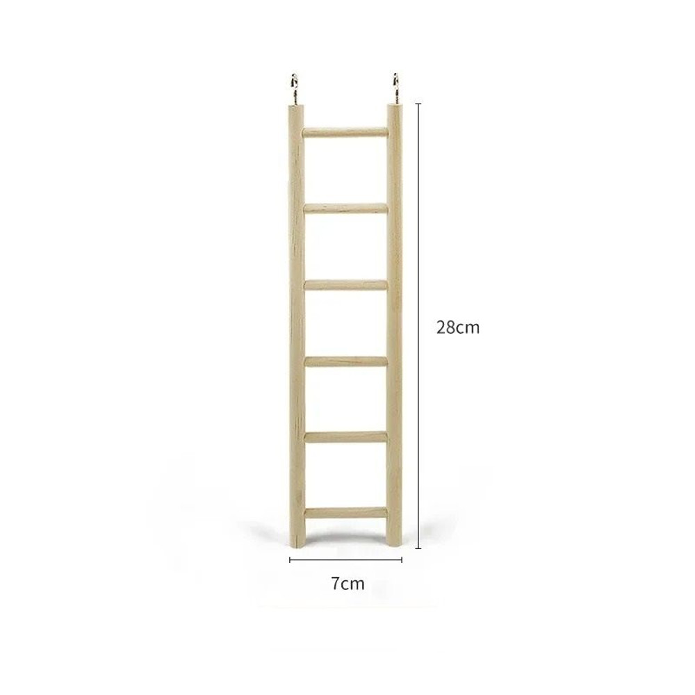 Wooden Climbing Ladder Toy For Hamsters Birds And Small Pets 10