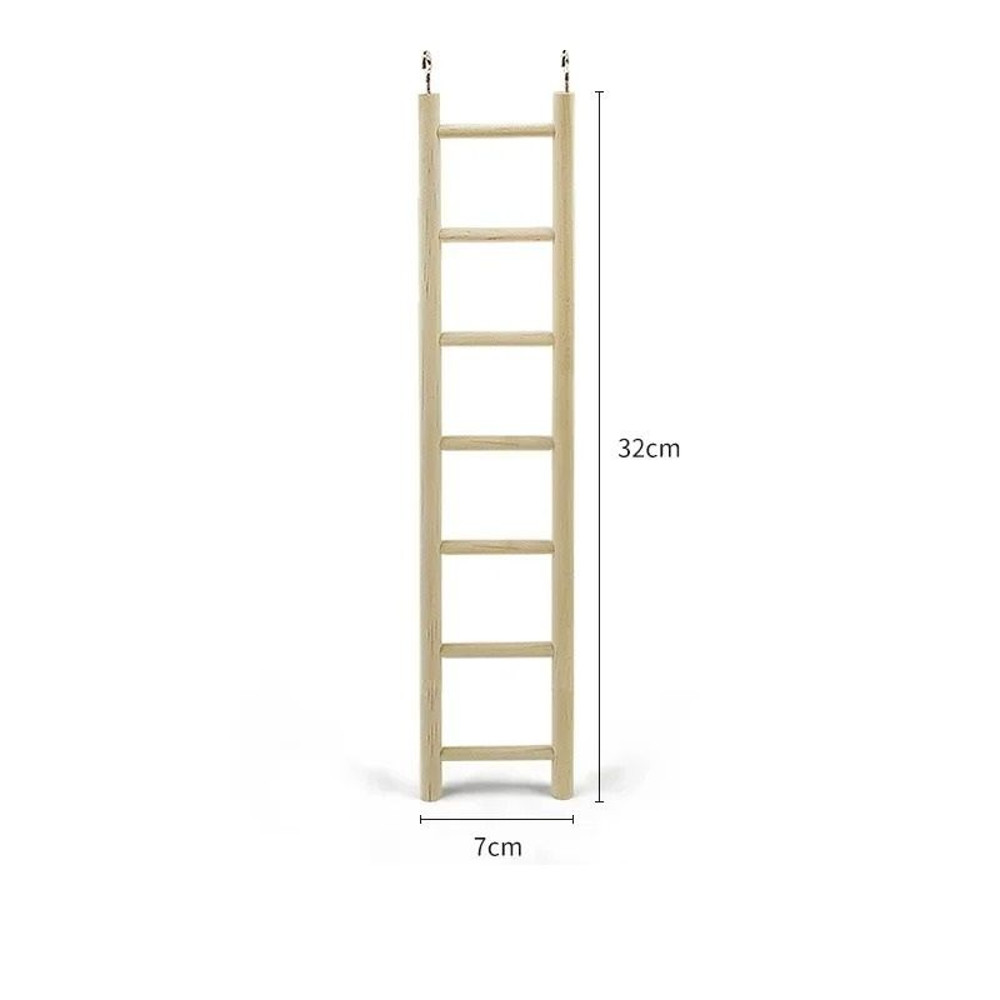Wooden Climbing Ladder Toy For Hamsters Birds And Small Pets 11