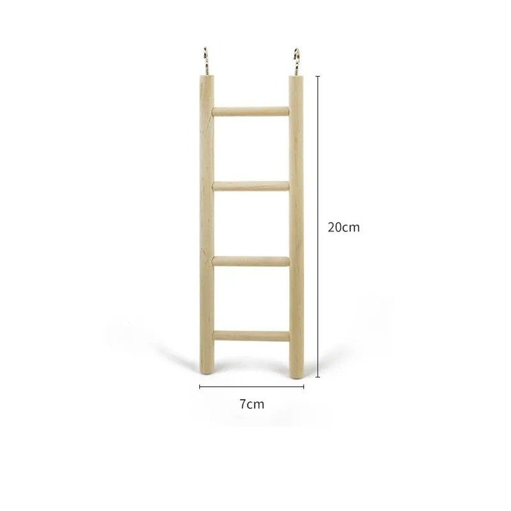 Wooden Climbing Ladder Toy For Hamsters Birds And Small Pets 8