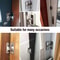Door Lock Guardian Latch Bolt 90 Degree Steel Toggle Latch For Sliding Door Wine Cabinet Closet 4