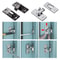 Door Lock Guardian Latch Bolt 90 Degree Steel Toggle Latch For Sliding Door Wine Cabinet Closet 5