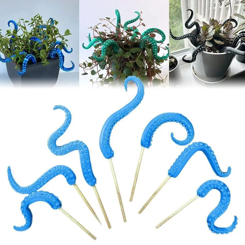 Sea Tentacle Seven Piece Resin Plant Pot Decoration Set 1