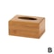 Bamboo Wood Tissue Storage Box For Home And Office 6