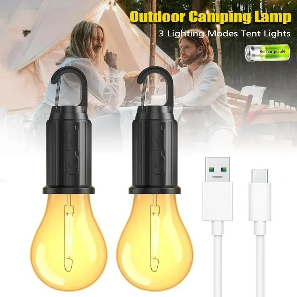 Bright Outdoor USB Rechargeable LED Lantern Light For Camping And Emergencies 0