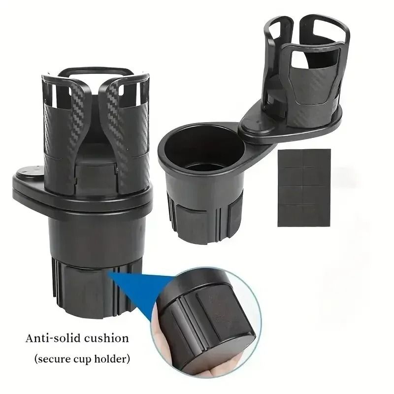 Car Cup Holder Expander Adjustable Dual Cup Holder With Phone Holder And Aromatherapy Organizer 1