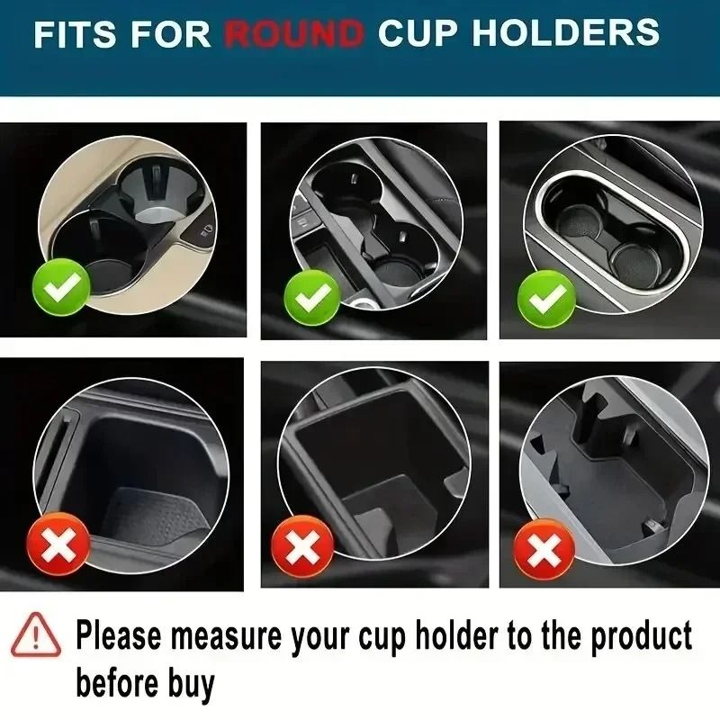 Car Cup Holder Expander Adjustable Dual Cup Holder With Phone Holder And Aromatherapy Organizer 3