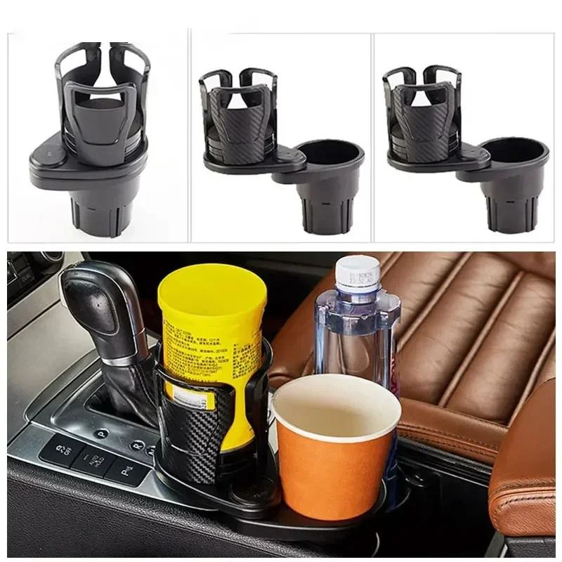 Car Cup Holder Expander Adjustable Dual Cup Holder With Phone Holder And Aromatherapy Organizer 5