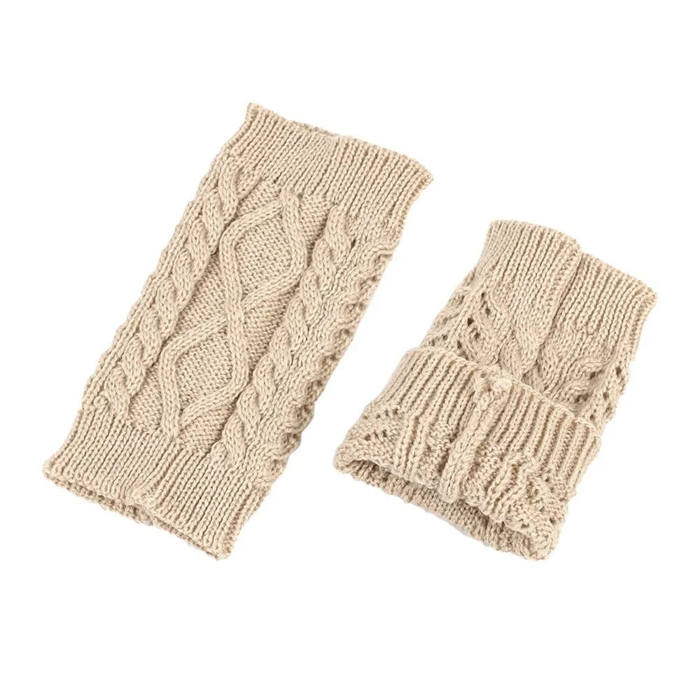 Cozy Knit Wool Leg Warmers For Ladies Ankle Boot Cuffs 2