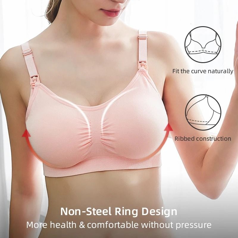 High Quality Plus Size Nursing Bra For Women Seamless Breathable Maternity Support 2