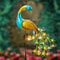 Solar Peacock Garden Light Decorative Outdoor Lamp For Yard And Lawn 0