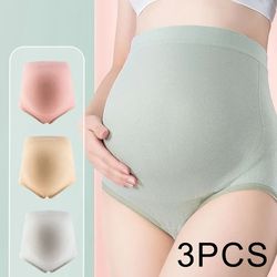 maternity panties high waist full belly support comfortable breathable pregnancy underwear 3-pack