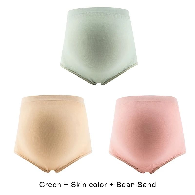 Maternity Panties High Waist Full Belly Support Comfortable Breathable Pregnancy Underwear 3Pack 15
