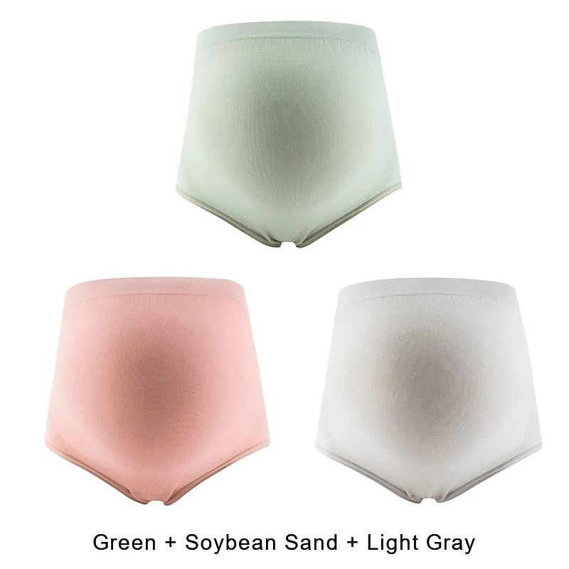 Maternity Panties High Waist Full Belly Support Comfortable Breathable Pregnancy Underwear 3Pack 8