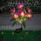 Solar Simulation Orchid Flower Lights For Garden And Patio Decoration 9