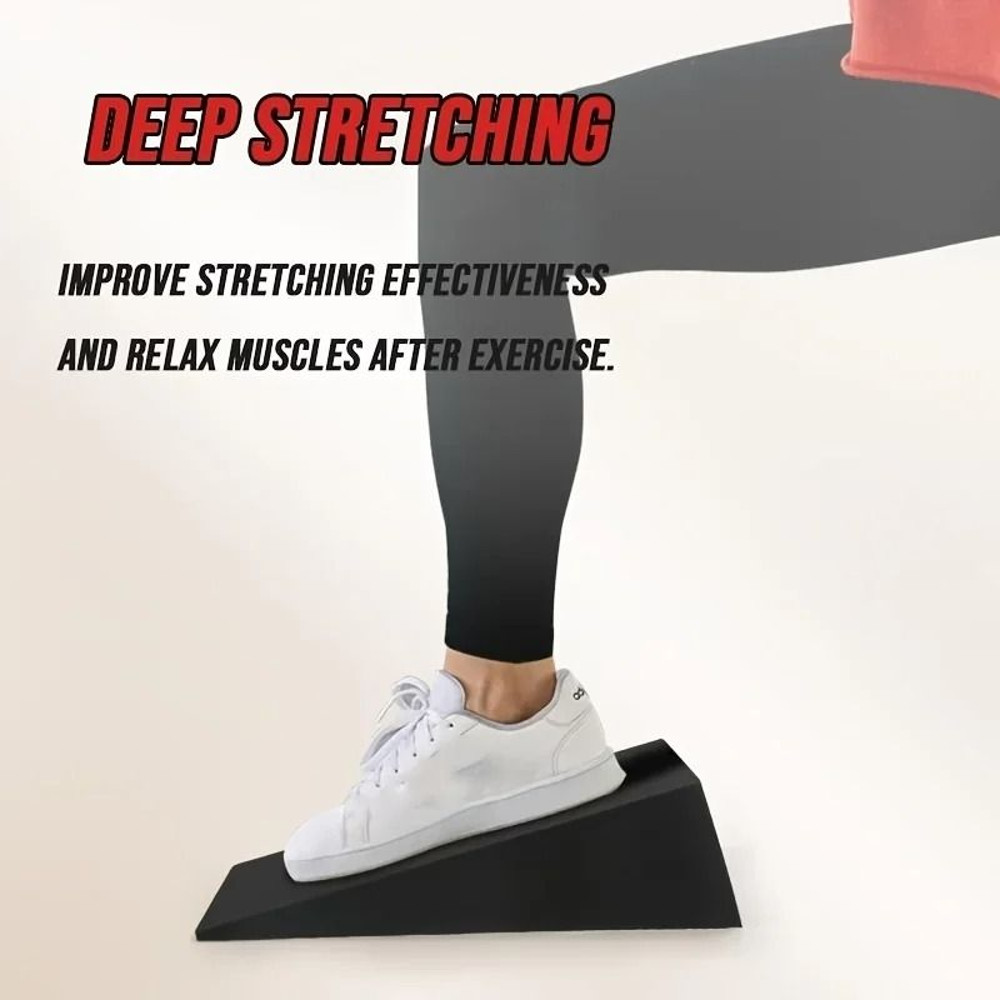 Adjustable Squat Wedge And Calf Stretching Slant Board Set 4