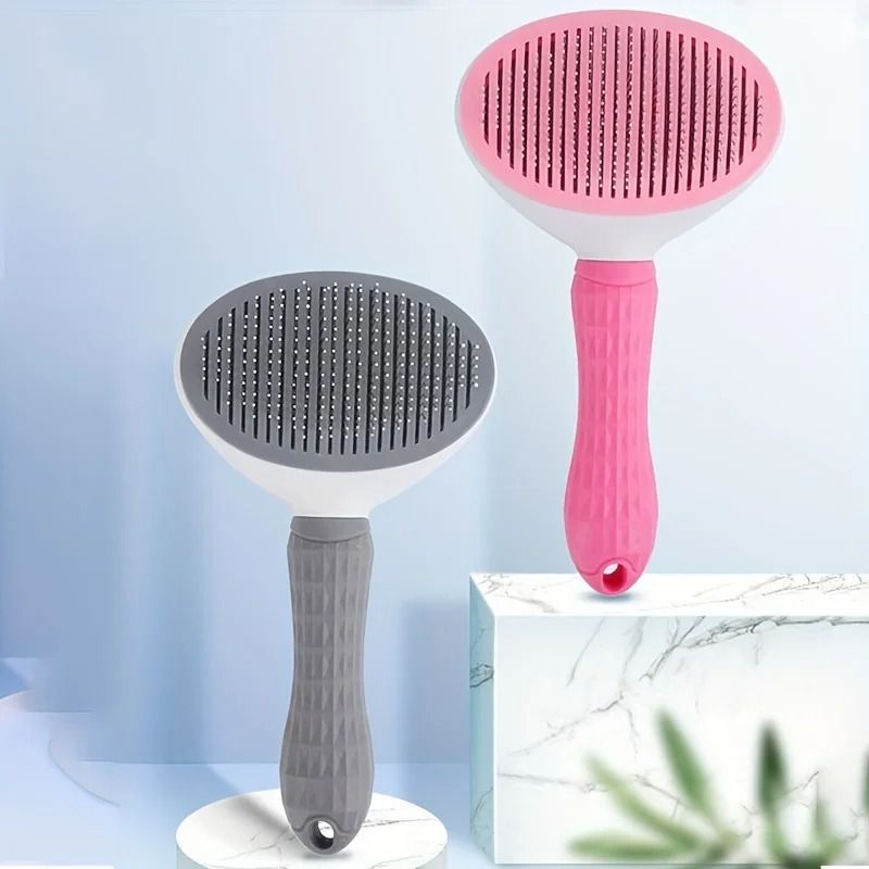 One Click Pet Hair Removal Comb For Dogs And Cats 2