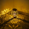 Solar Outdoor Pendant Light Iron Hollow Out Projection Lantern 9