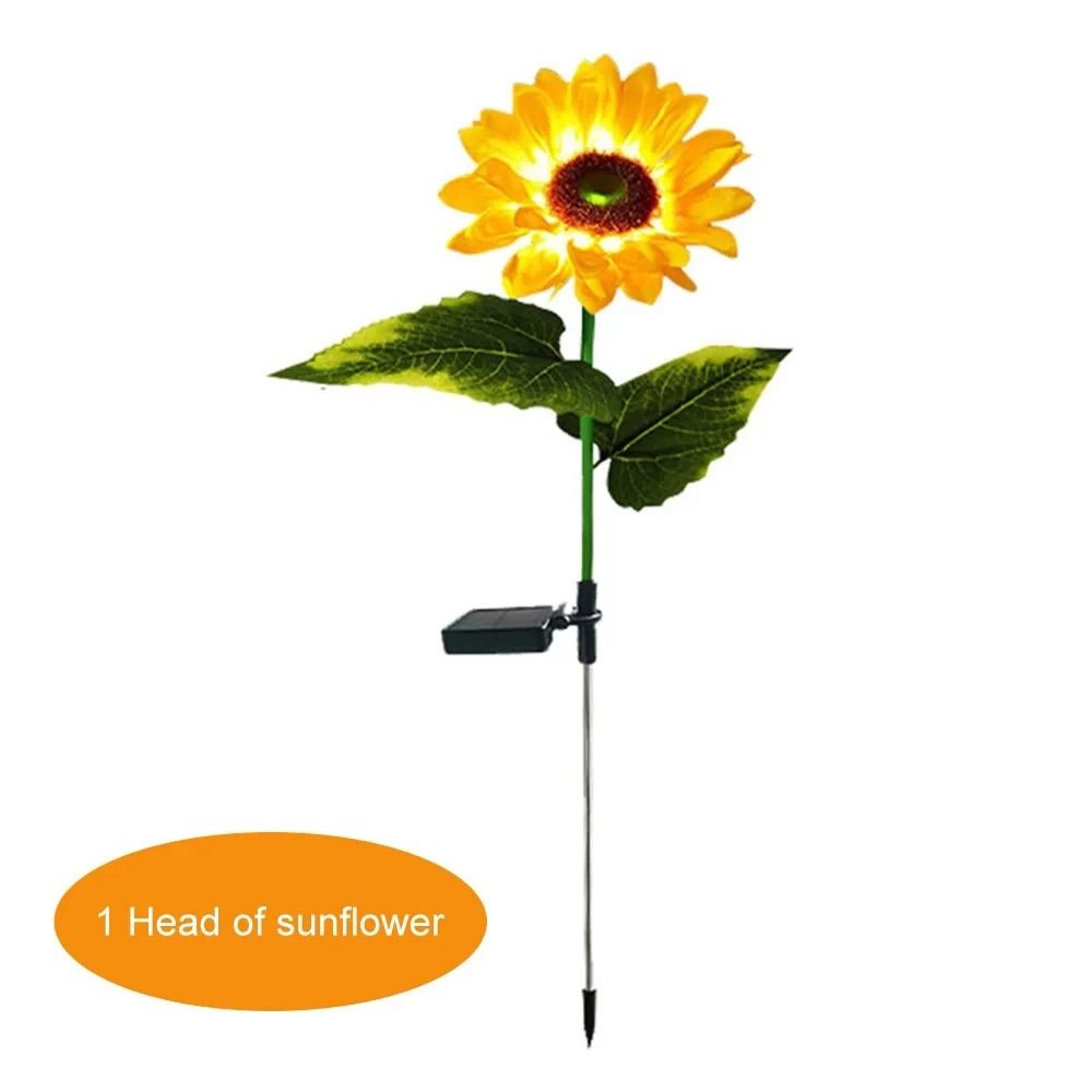 Solar Sunflower LED Garden Light Waterproof Decorative Flower Lamp 6