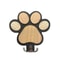 Paw Print Wooden Leash Hanger For Dogs And Pet Lovers 7