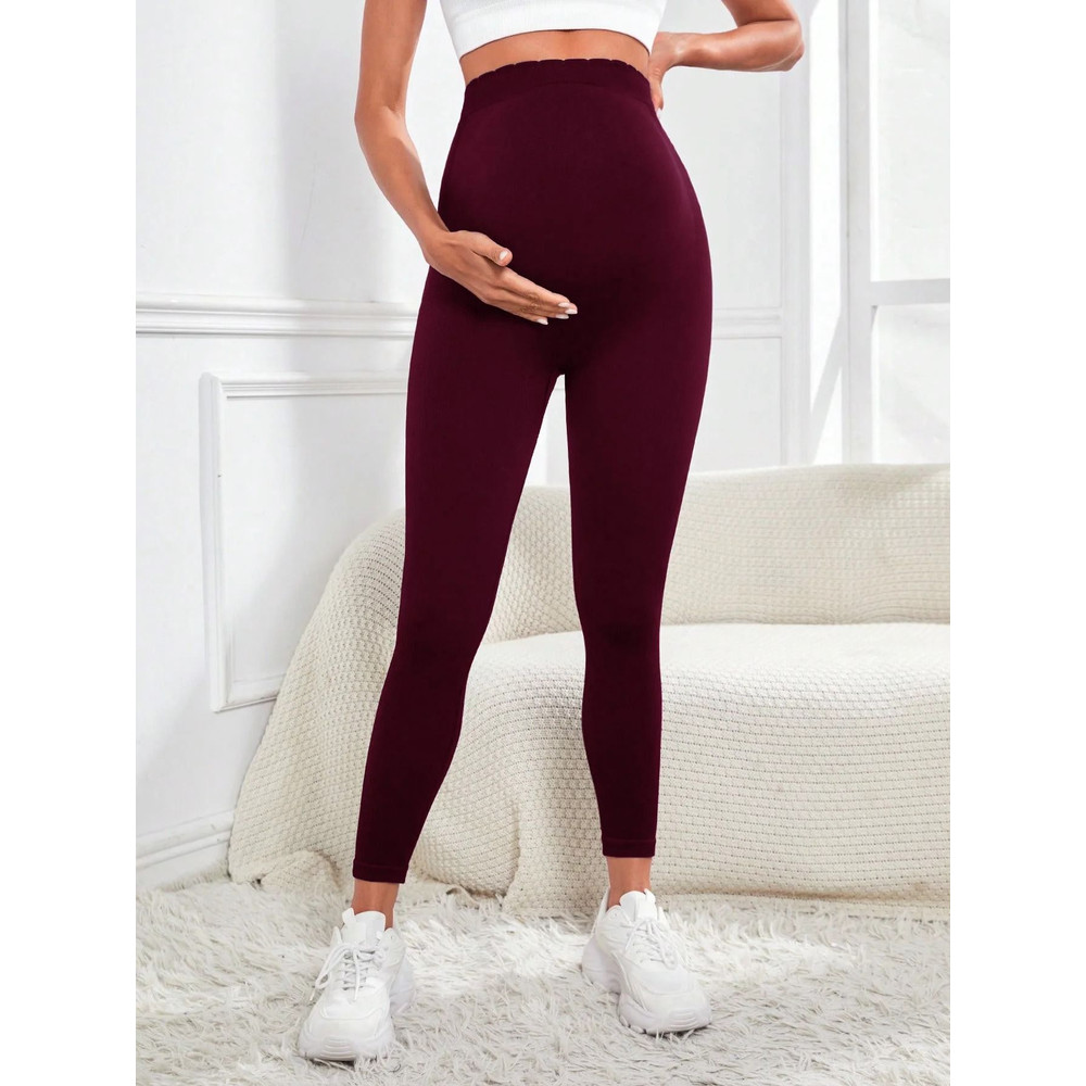 High Waist Maternity Leggings With Belly Support 6