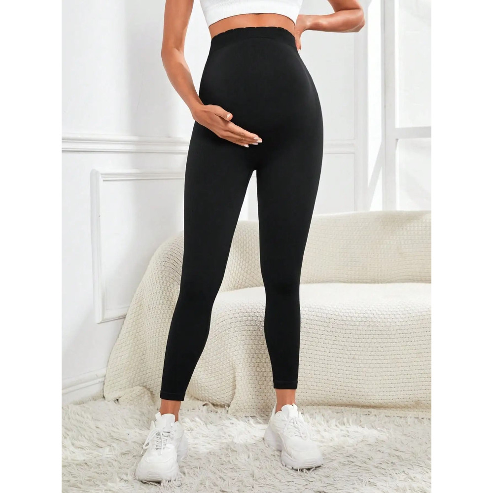 High Waist Maternity Leggings With Belly Support 7
