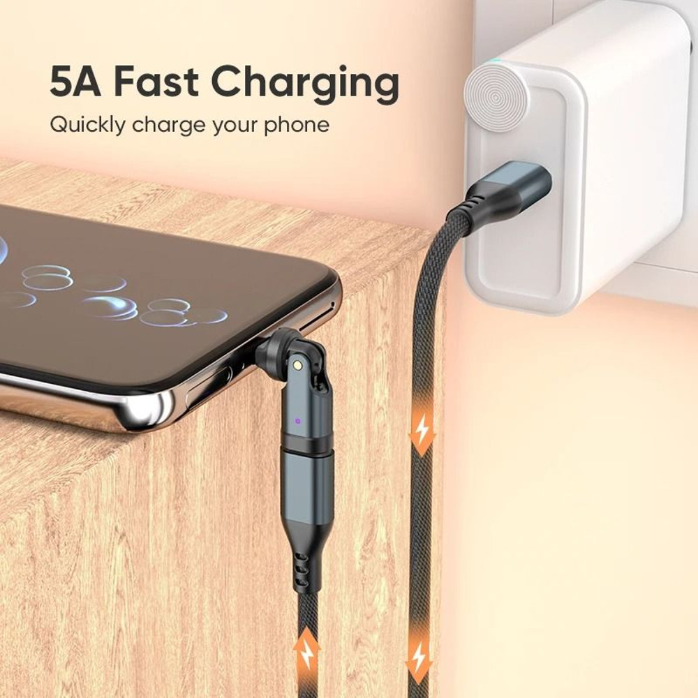 PD 240W USB C To Type C Rotating Adapter 4