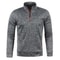 Mens Half Zip Pullover Sweatshirt With Turtleneck Collar 0