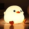 Creative Silicone Duck Night Light USB Charging Bean Shape 6