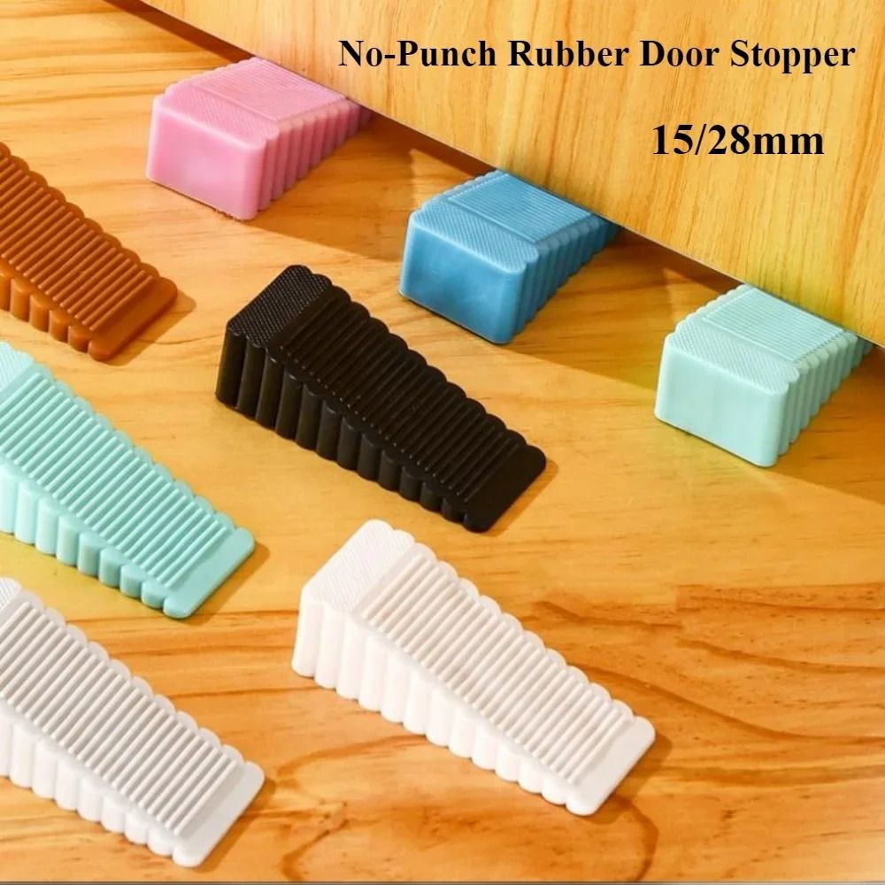 Safety Silicone Door Stop Block Wedge For Home And Office 0