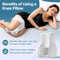 Memory Foam Knee Pillow For Leg And Hip Support 3