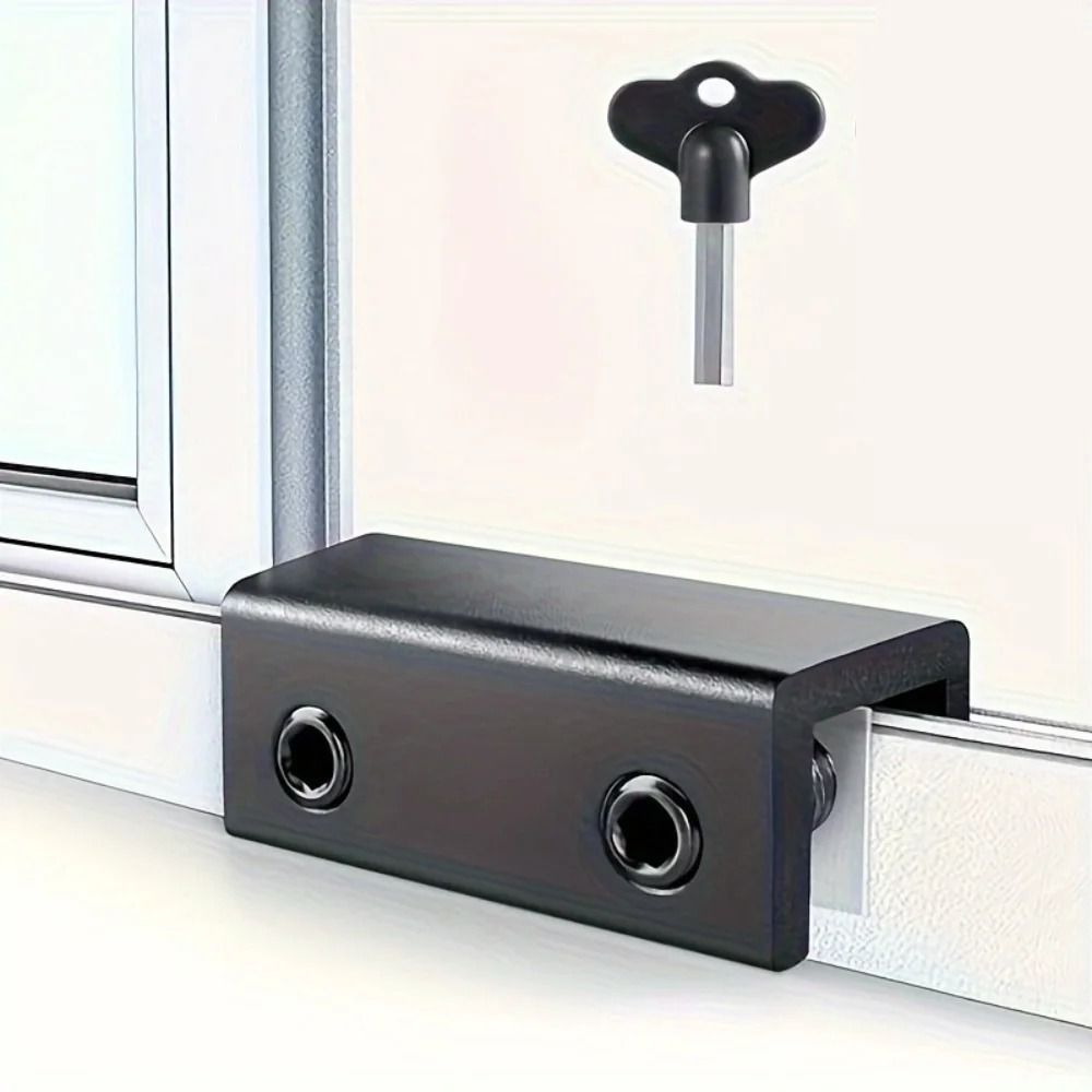 Adjustable Aluminum Window Lock No Drill Install 0