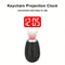 Mini Portable Projection Clock Keychain LED Digital Display 1