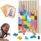 Wooden Puzzle Stacking Game For Family Activity 0