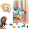Wooden Puzzle Stacking Game For Family Activity 0