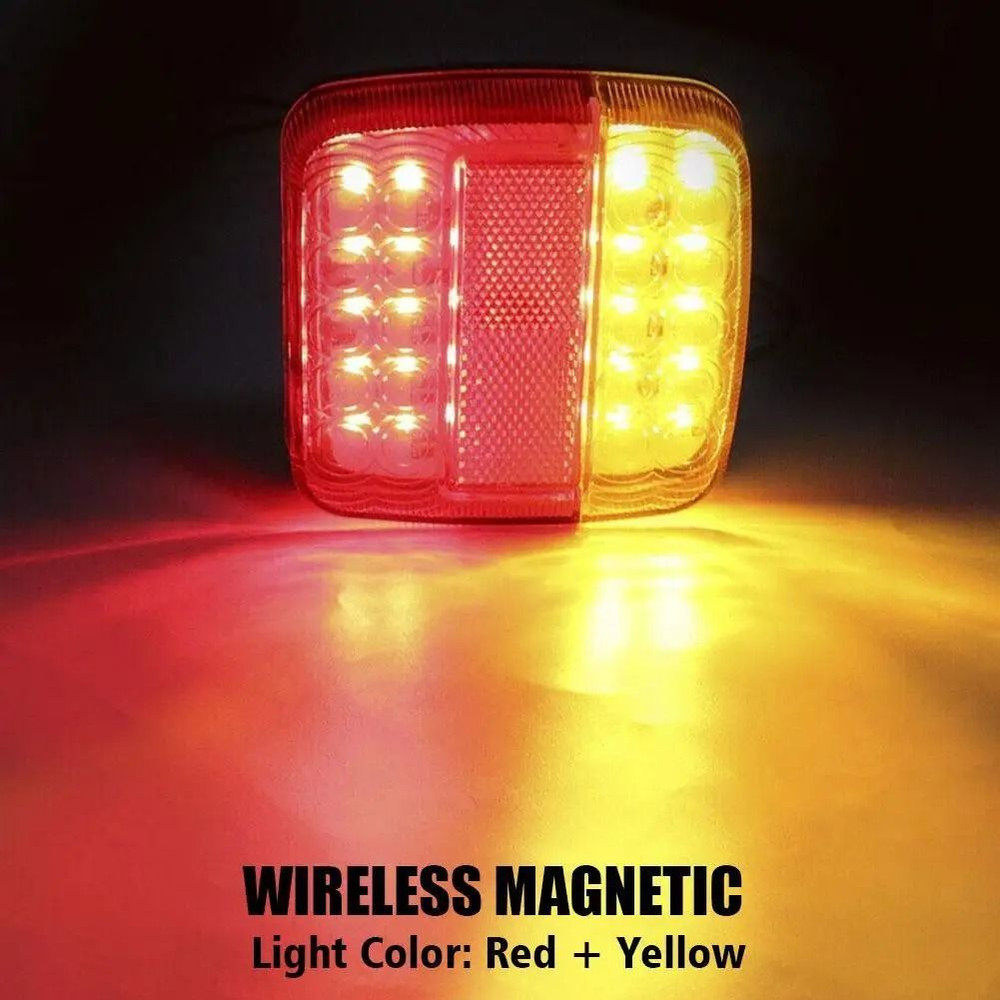 Rechargeable Wireless Reflective Lens Truck Taillights 5
