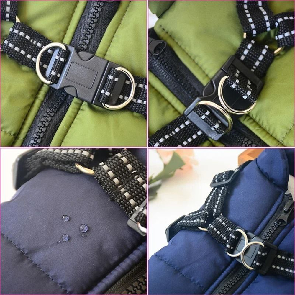 Large Pet Dog Jacket With Harness 4