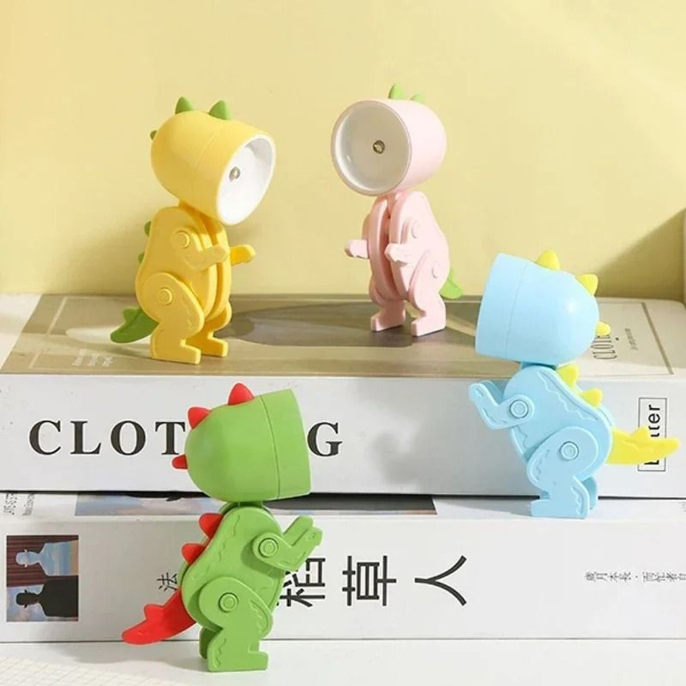Mini Dinosaur Folding Night Light Lamp For Kids Bedroom And Nursery 3