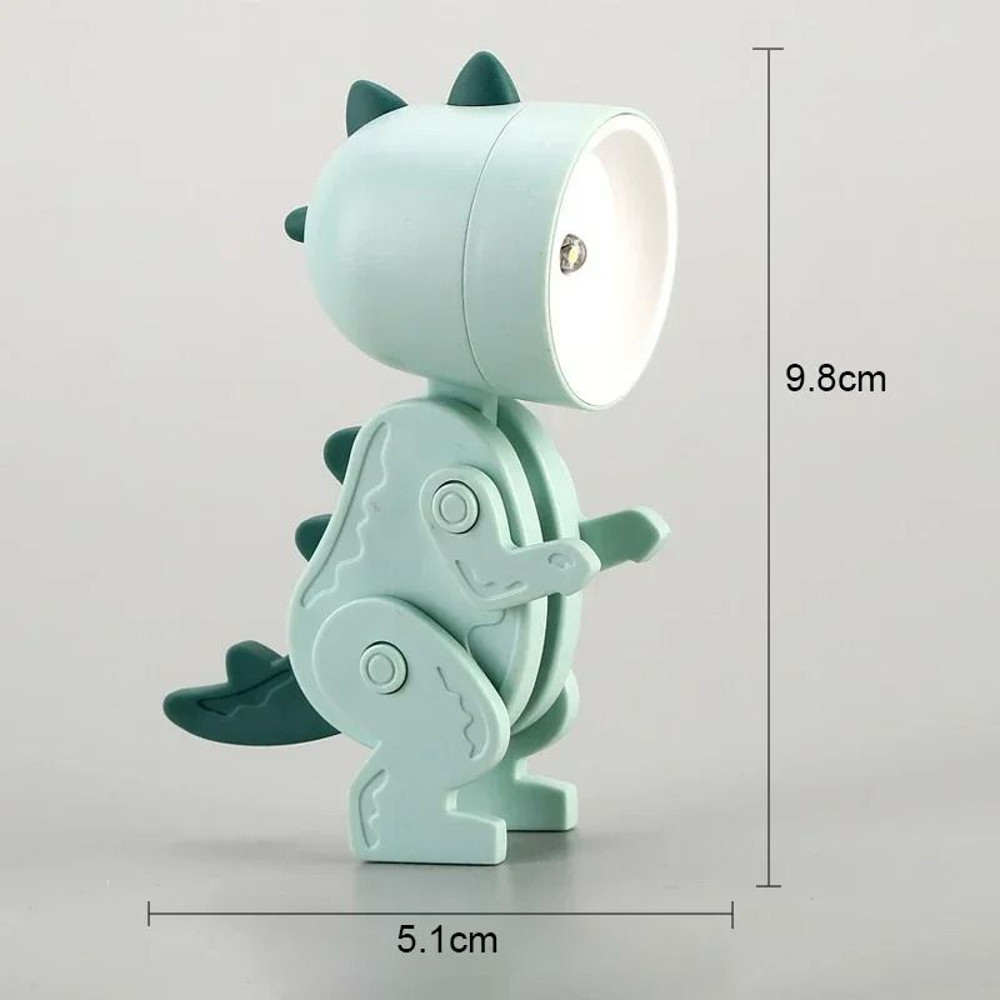 Mini Dinosaur Folding Night Light Lamp For Kids Bedroom And Nursery 6