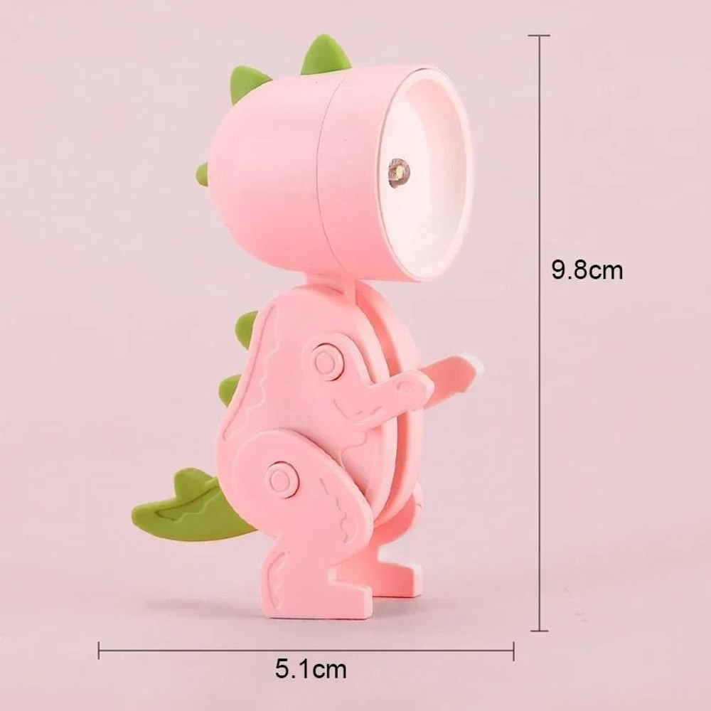 Mini Dinosaur Folding Night Light Lamp For Kids Bedroom And Nursery 8