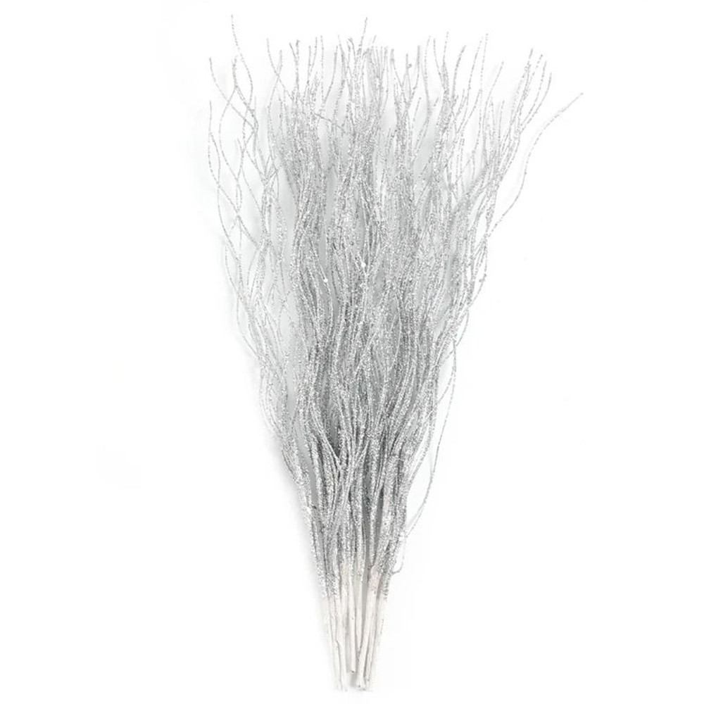 Glitter Artificial Berry Bouquet Decoration For Christmas And Holiday Crafts 14