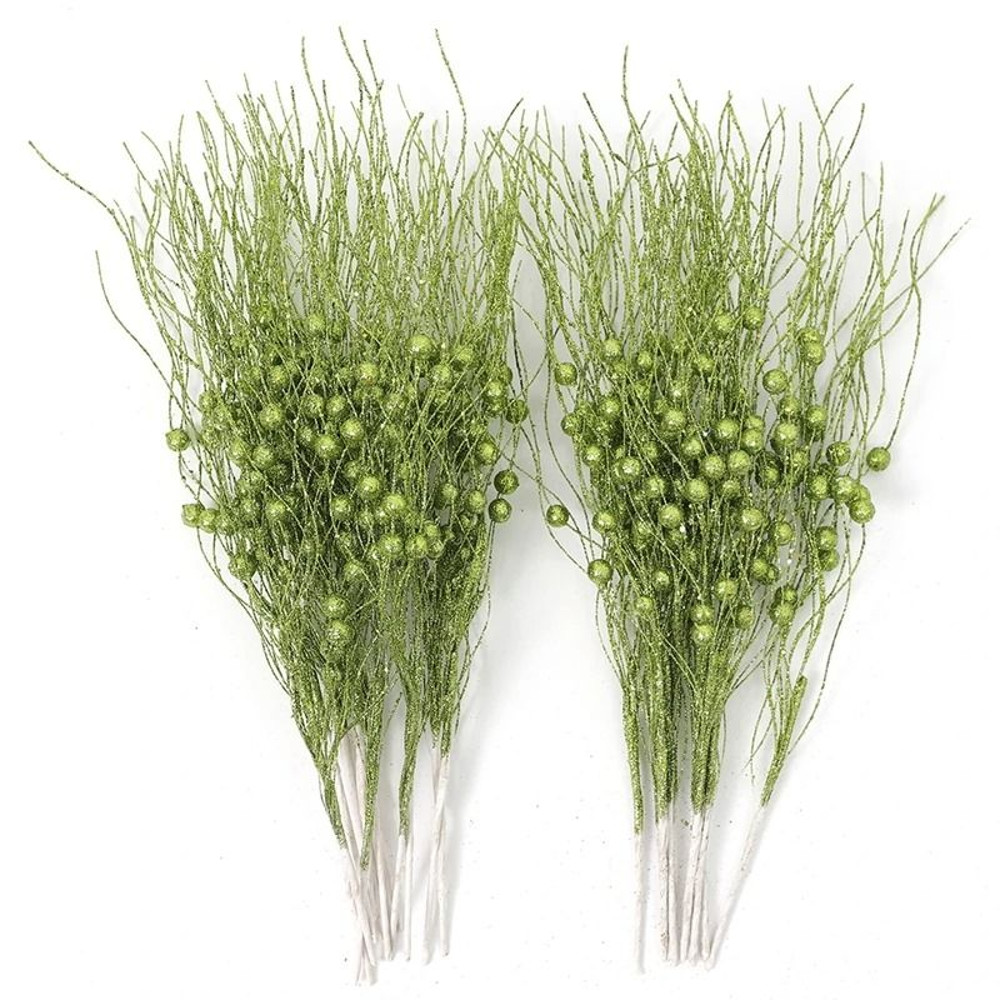 Glitter Artificial Berry Bouquet Decoration For Christmas And Holiday Crafts 6